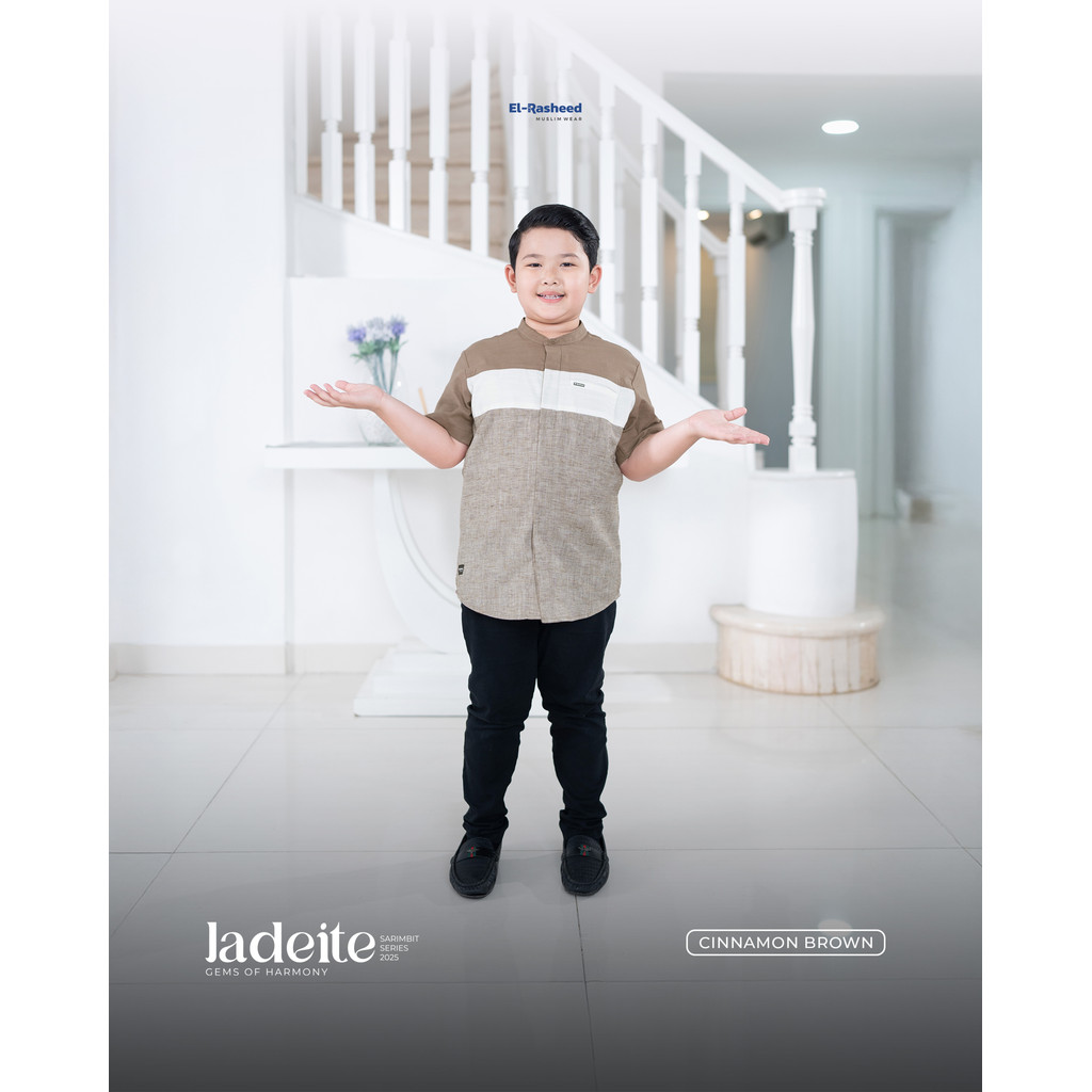 YASMEERA | EL RASHEED - Sarimbit Keluarga Baju Koko Jadeite Anak El-Rasheed by Yasmeera