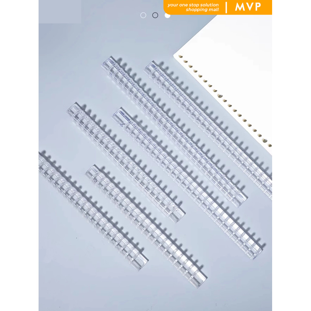 

MVP Ring Binder Ring Binder Loose Leaf A5 B5 Transparan Ring Binder Clip Easy DIY Binding Strip