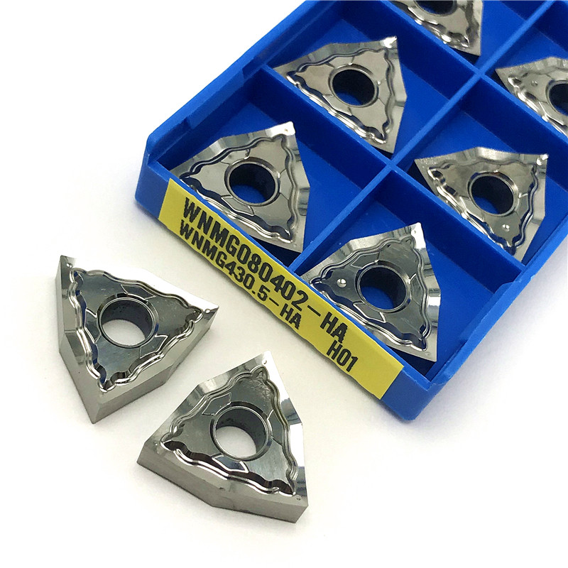 

WNMG080402 HA H01carbide inserts External round turning tool for aluminum CNC turning insert Cutting tool