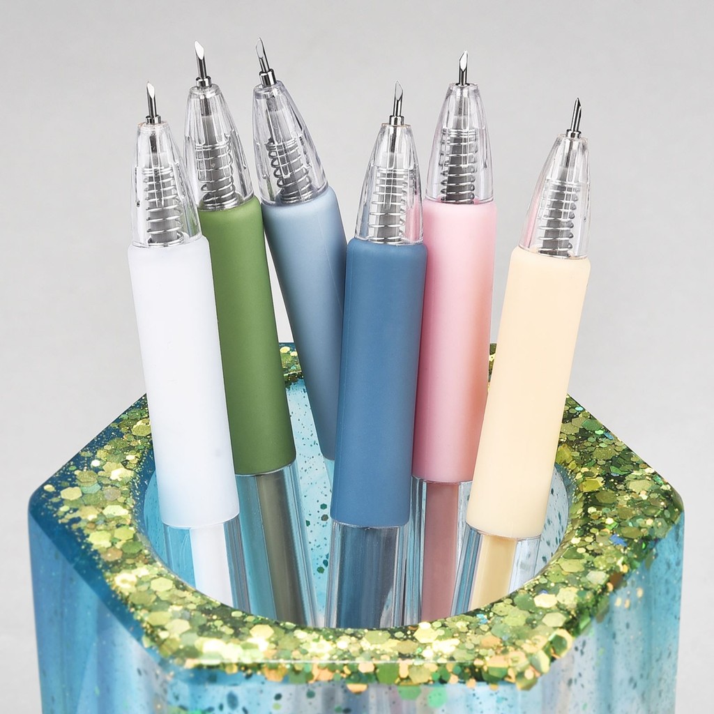 

Paper Cut Knife Pen Set Replace Refill Art Utility Knife Scrapbooking Cutting Tool Precision Sticker Washi Tape Cutter DIY Craft