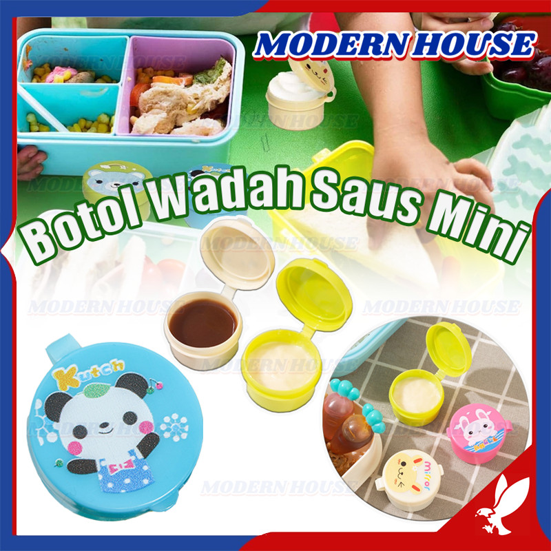 Botol Saus Bento Mini / Wadah Saus Tempat Saus Bekal / Bento Mini Portabel Hias