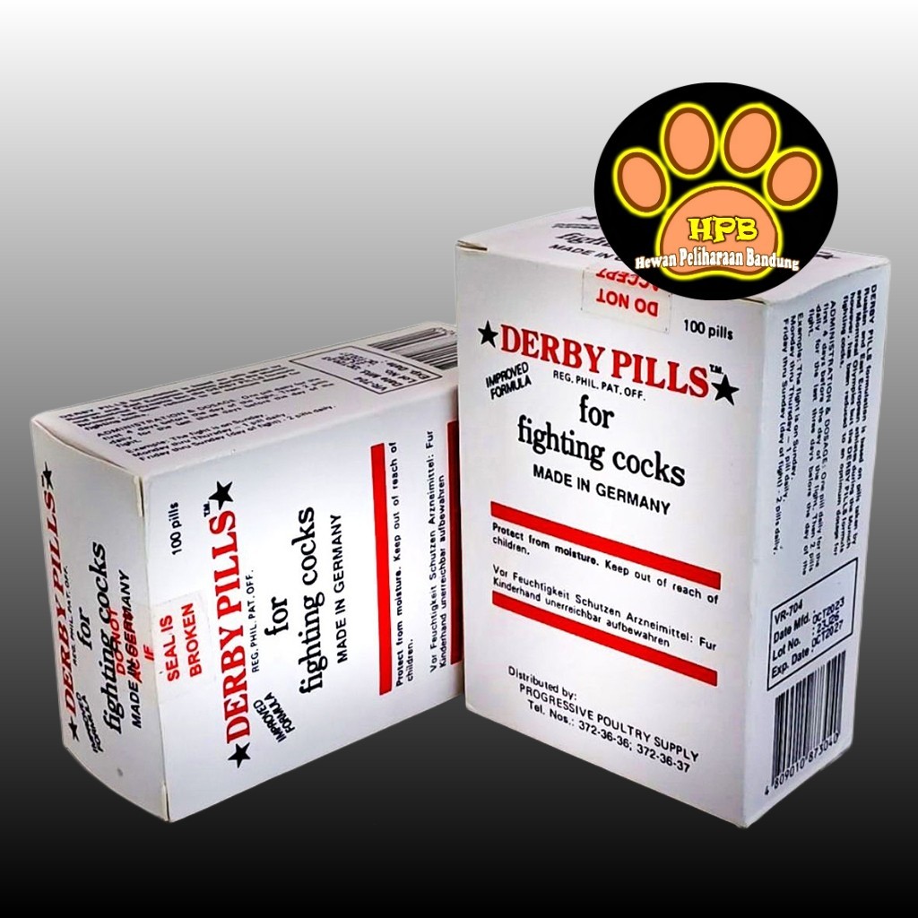 Vitamin Doping Ayam Aduan Derby Derbi Pil Import Jerman Suplemen Obat Ayam Laga Jago Aduan Petarung Jantan Bangkok | HPB
