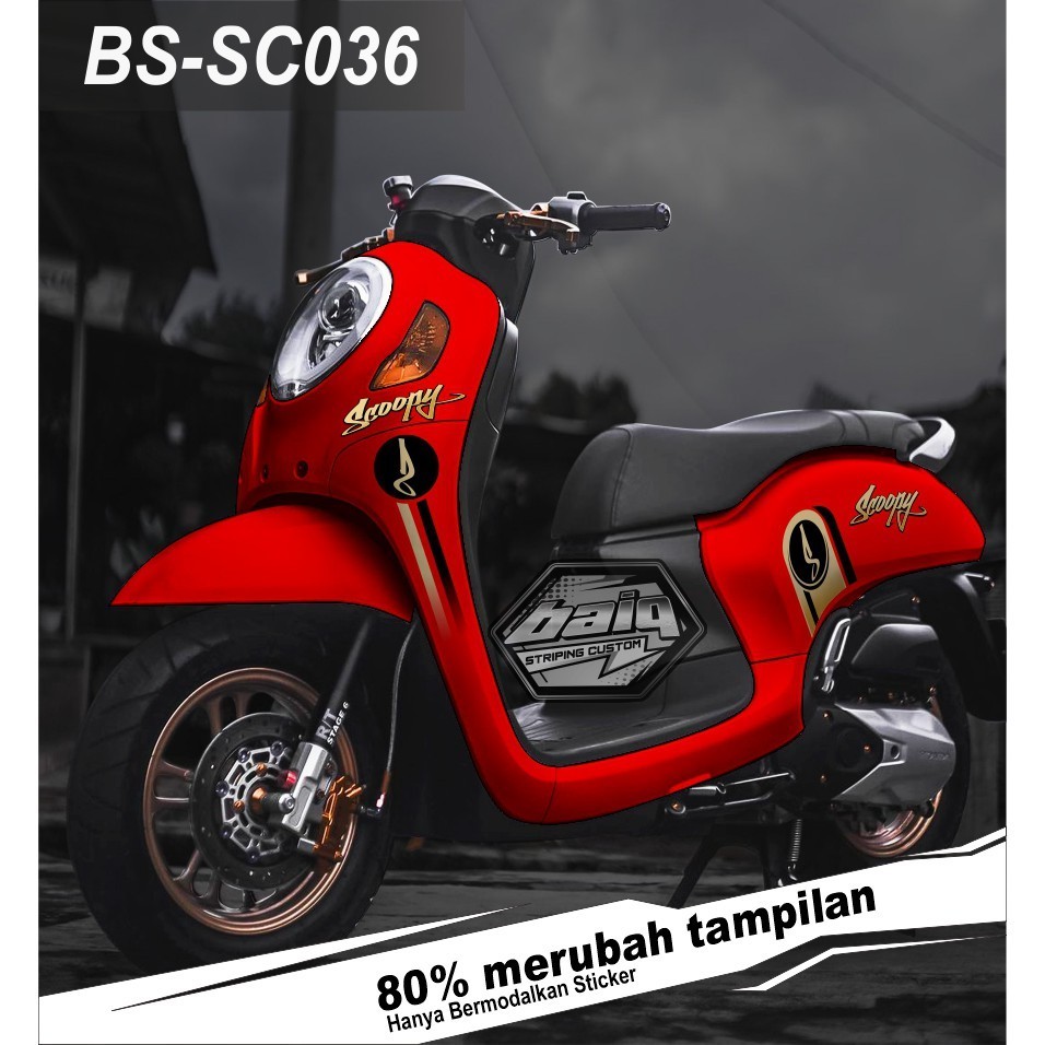 STRIPING STICKER NEW SCOOPY NEW/STICKER SCOOPY NEW POLOS FULL BODY