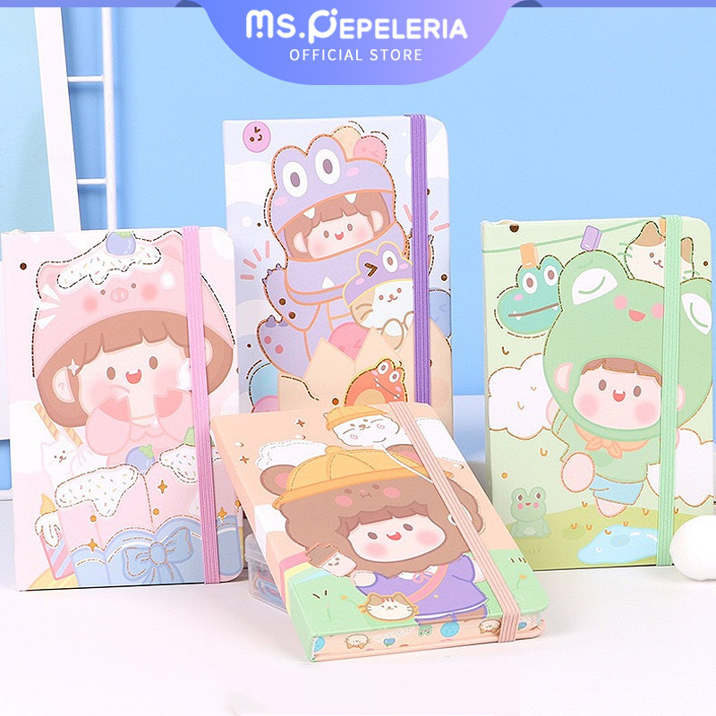 

Buku Catatan /Notebook saku kartun A6-96 halaman /Buku Notes Tali A6 Fancy - Ms.Pepeleria