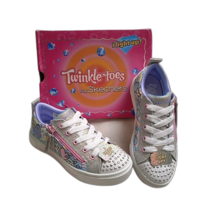 Terlaris ✨ -SALE Sneakers Anak Perempuan SKECHERS Twinkle Toes (Lampu)  - 32