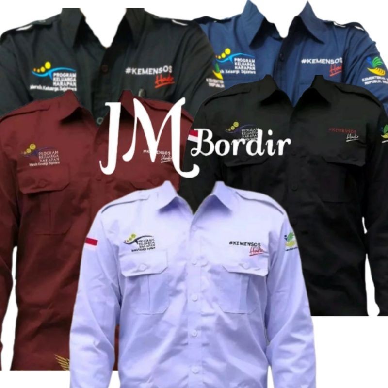 KEMEJA KEMENSOS PKH || SERAGAM KEMENSOS PKH || KEMEJA PKH || KEMEJA KEMENSOS HADIR || SERAGAM KEMENS