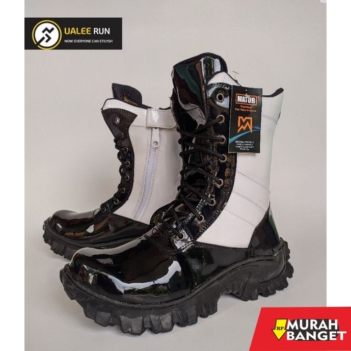 Sepatu pdh- Sepatu PDL Provost Jatah TNI Security Satpam Terlaris Bahan Mengkilat