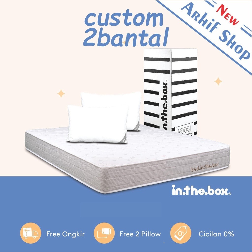 SPRING BED KASUR IN THE BOX inthebox 150x190 (Custom size)