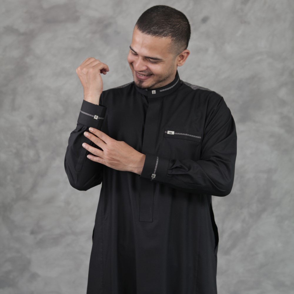 Qori Apparel Jubah / Gamis Premium Usamah bin Zaid (Lengan Manset) USA-2