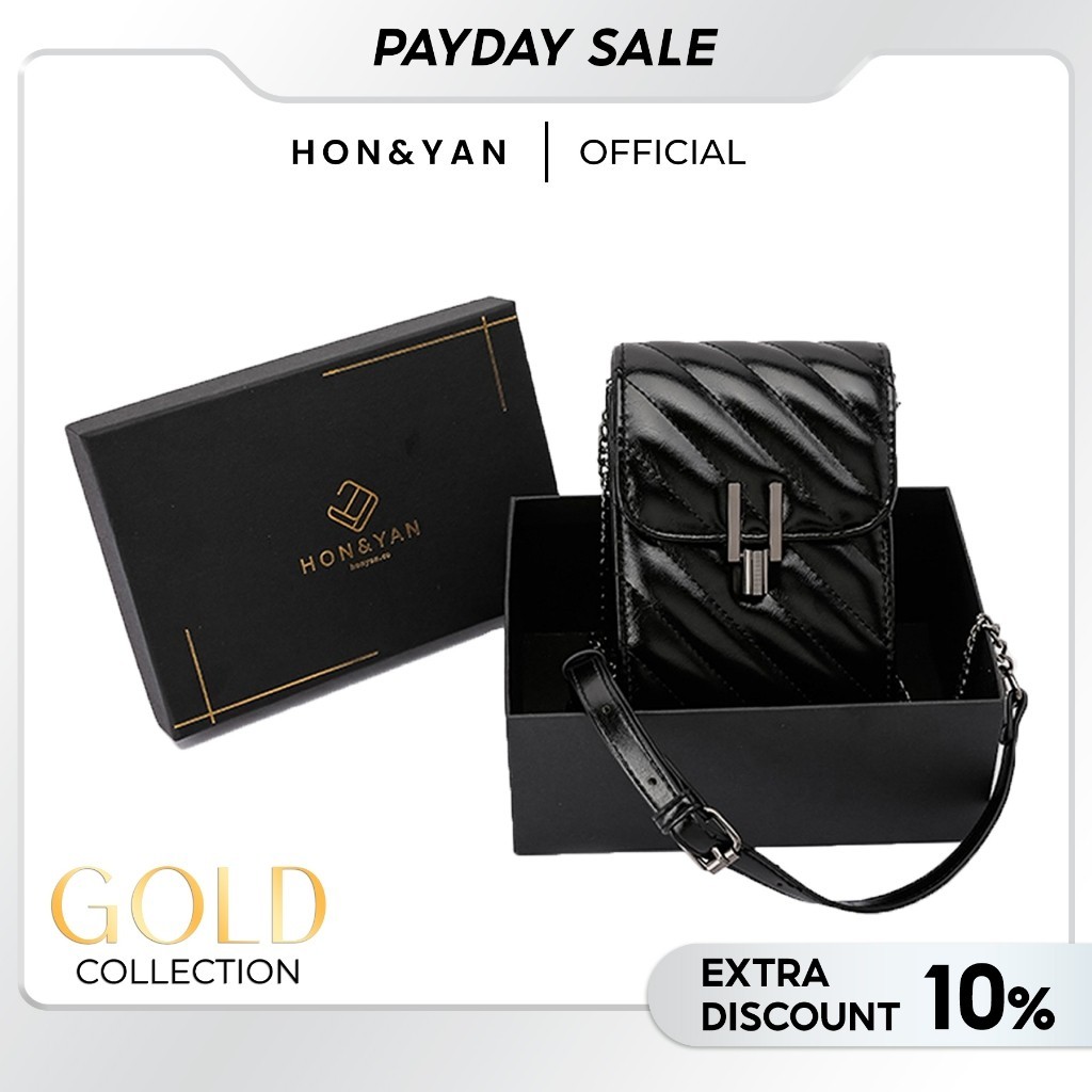 Original HONYAN GOLD Tas Hp Wanita Tas Handphone Tas Selempang Import - Nata Sling Bag