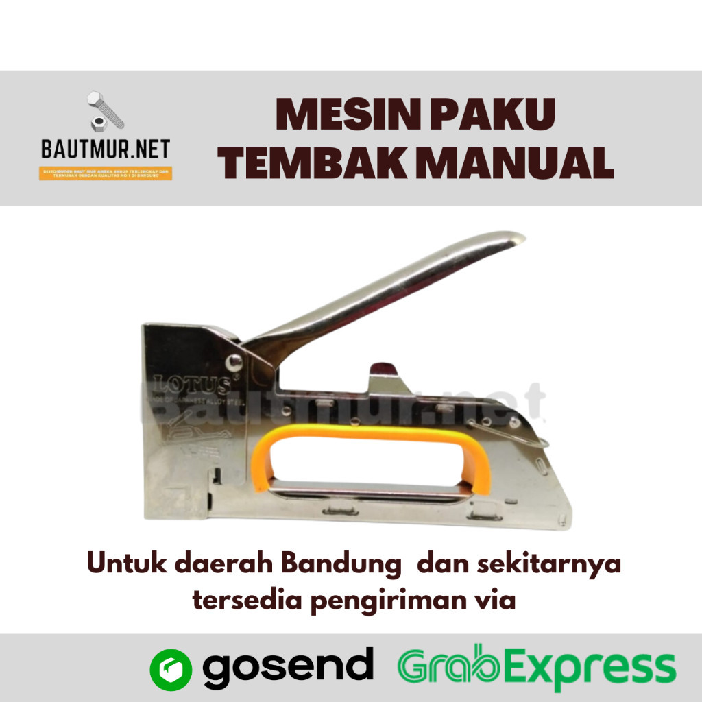 VT64ES Mesin Paku Tembak Manual LOTUS - Mesin Paku Tembak Jok Kardus - Hekter Tembak LOTUS