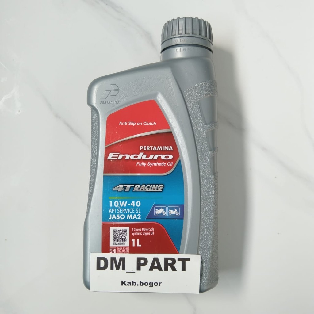 Oli Pertamina Enduro Racing 4T SAE 10W 40 1L SATRIA FU VIXION BYSON CB150R CBR150 GTR TIGER MEGAPRO 