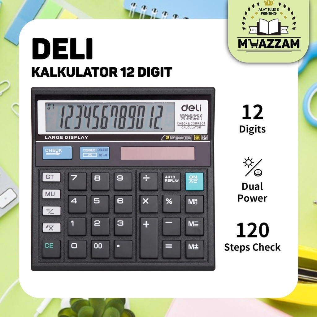 

DELI Kalkulator Basic 12 Digit DLC-512