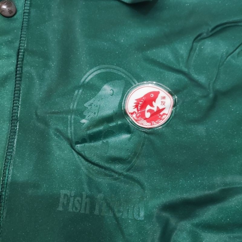 ORIGINAL JAS HUJAN CAP FISH FRIEND CAP PAUS CAP TEMAN IKAN JAS mantel cap ikan mantel warna hijau ja