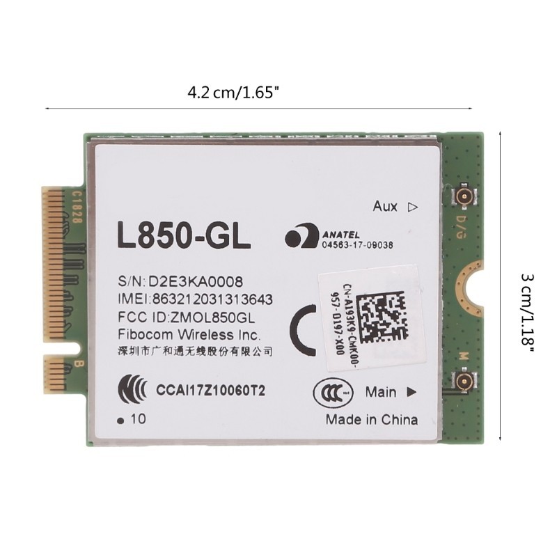 Fibocom L850-GL Card LTE WWAN Card Module for Lenovo ThinkPad X1 Carbon Gen6 QX2A
