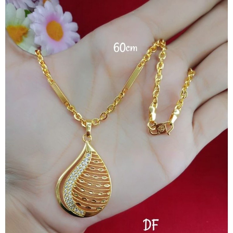 Kalung free liontin emas muda kadar 35% kalung emas muda/perhiasan emas muda kadar rendah anti karat