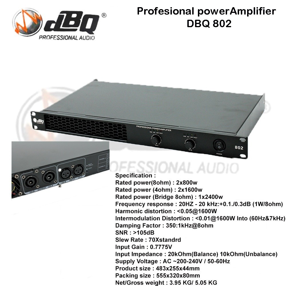 POWER AMPLIFIER SOUND SYSTEM BUILD UP | dBQ-802