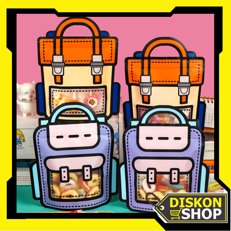 

Diskon Shop - 6254 Plastik Bungkusan Ziplock Model Standing / Pertahankan Kesegaran dan Kebersihan Barang Anda