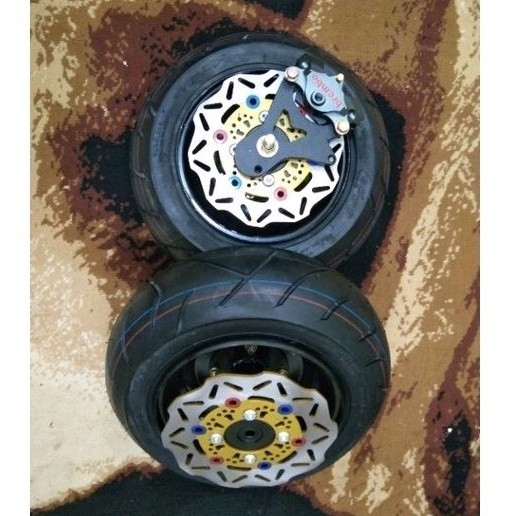 Roda Lengkap ring 8 Tromol Scooter Goped Mio, Mio Soul, Fino Lama, Mio J lama, Beat, Vario Old, Scoo