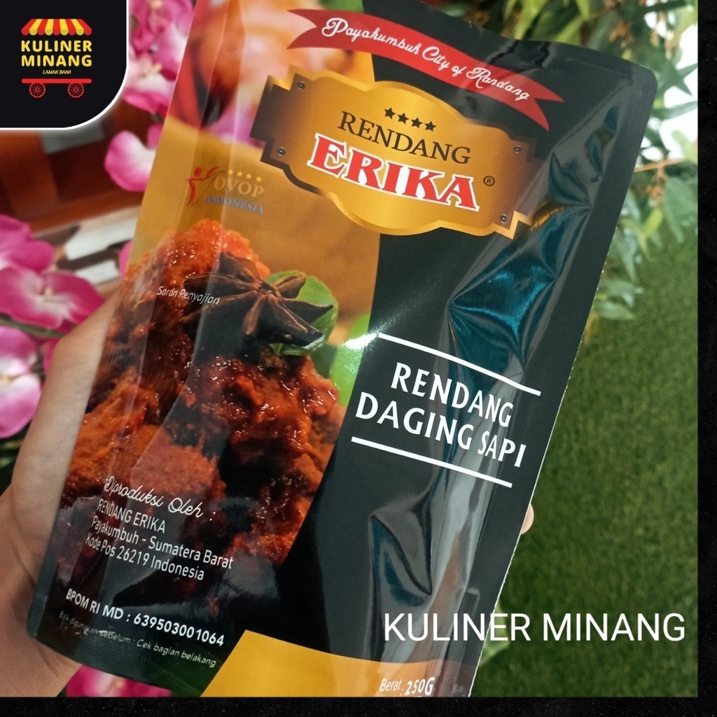 

Rendang Daging Basah Erika Cemilan Khas Kuliner Minang