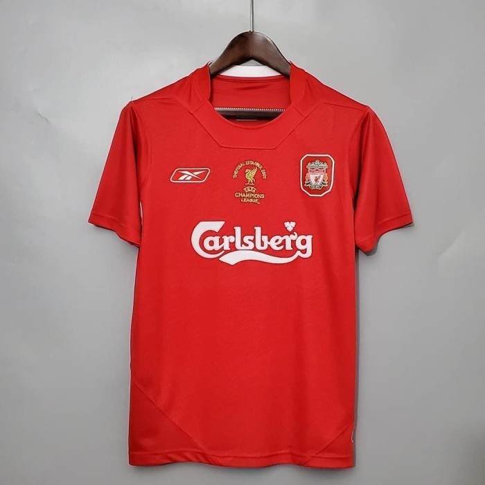 READY STOK BAJU BOLA JERSEY RETRO LIVERPOOL HOME 2005 JUARA LIGA CHAMPIONS 2005 JERSEY RETRO LIVERPO