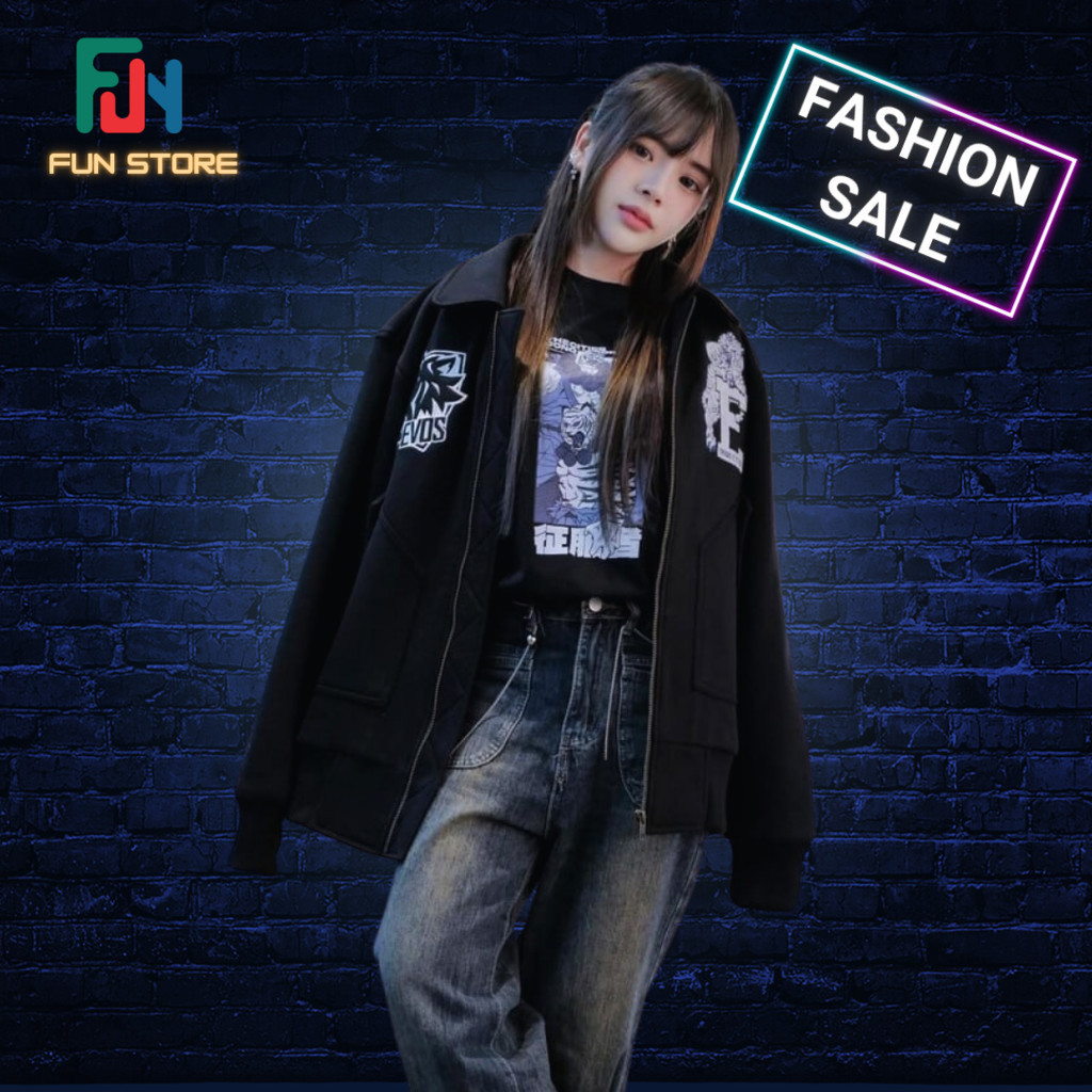 Varsity jacket EVOS GLORY BLACK "THE CITIES CONQUEROR" terbaru tahun 2024 RRQ ONIC ALTER EGO RRQ ove