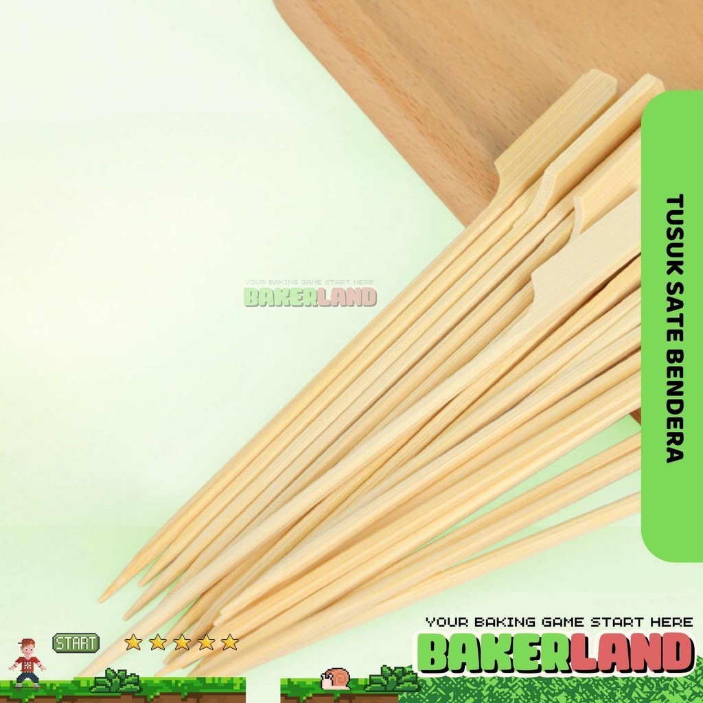 Tusuk Sate Yakitori / Tusuk Sate Bendera / Tusuk Sate / Tusuk Yakitori / Tusukan Sate Jepang / Tusuk