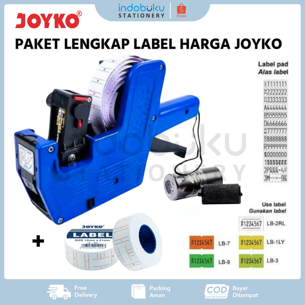 

Labeller Paket Lengkap Joyko Paket Murah Alat Label + Kertas Label Harga Joyko