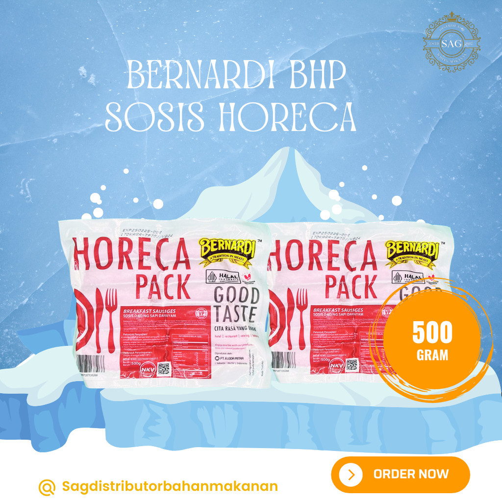 

BERNARDI BHP Breakfast Sosis Sapi VP 500gr, Halal