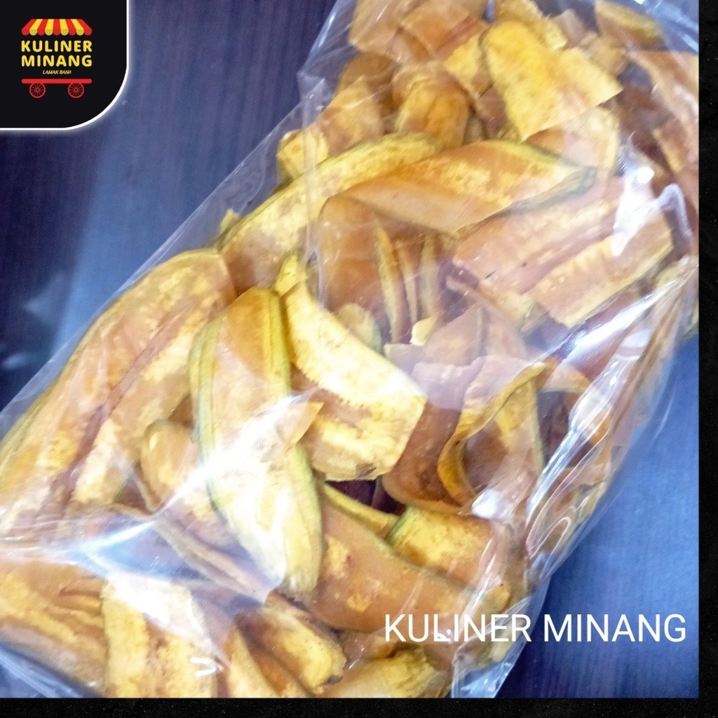 

Kripik Pisang 250g Cemilan Khas Kuliner Minang