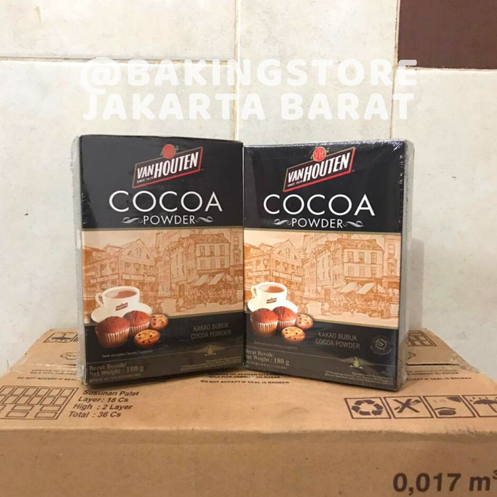 

Van Houten Cocoa Powder / Coklat Bubuk 180 gr - Kemasan 165 gr