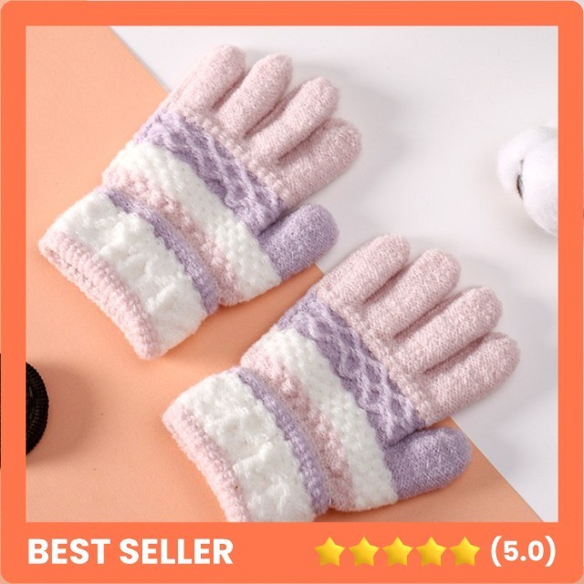 Sarung Tangan Rajut Winter Anak Pria Wanita Musim Dingin Tebal Hangat Halus Outdoor Ski Snowboard Ko
