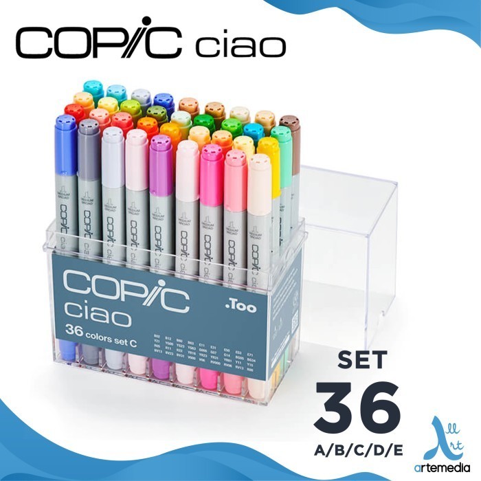 

Copic Ciao Set 36 Graphic Marker Alcohol Based Dye Ink Refillable