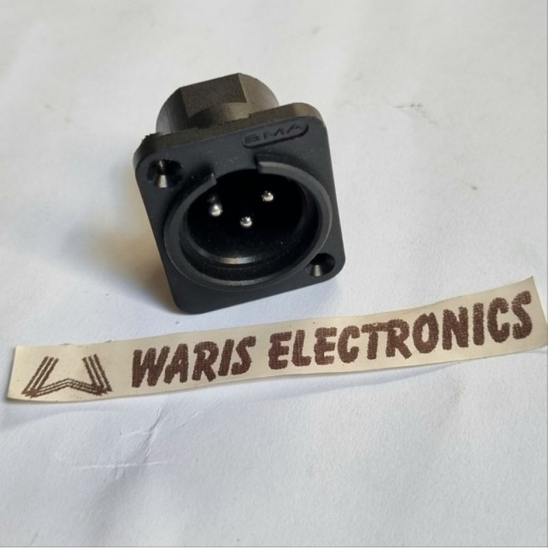 Soket XLR Male BMA Socket Cannon Tempel Body BMA