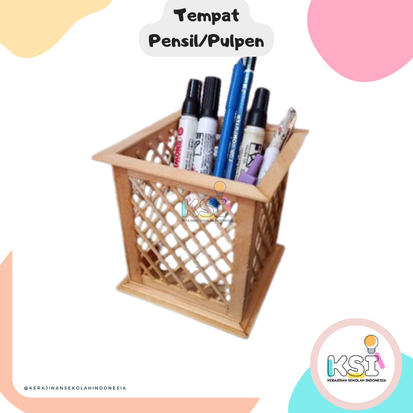 

Tempat/ kotak pensil (stik es krim )