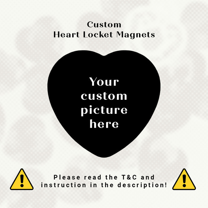 CUSTOM Interchangeable Heart Locket Magnets