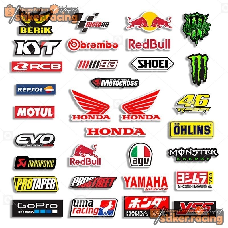 Stiker Racing Logo Racing Logo Motogp Logo Kyt - Kode 10210