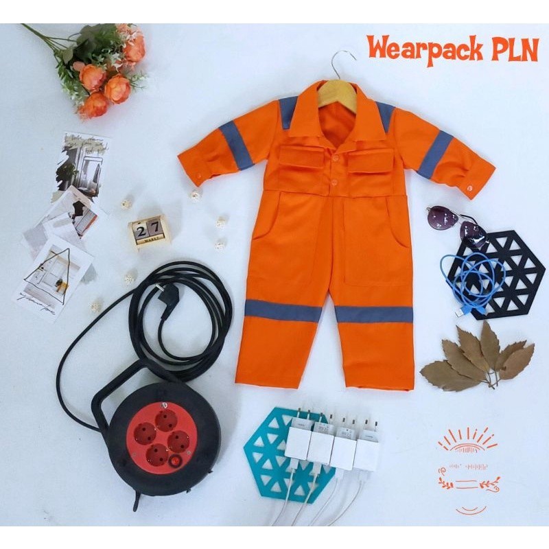 Wearpack PLN | Baju Karnaval | Costum Ulang Tahun | Baju Unik | Baju Anak Unik | Baju Anak Murah | M