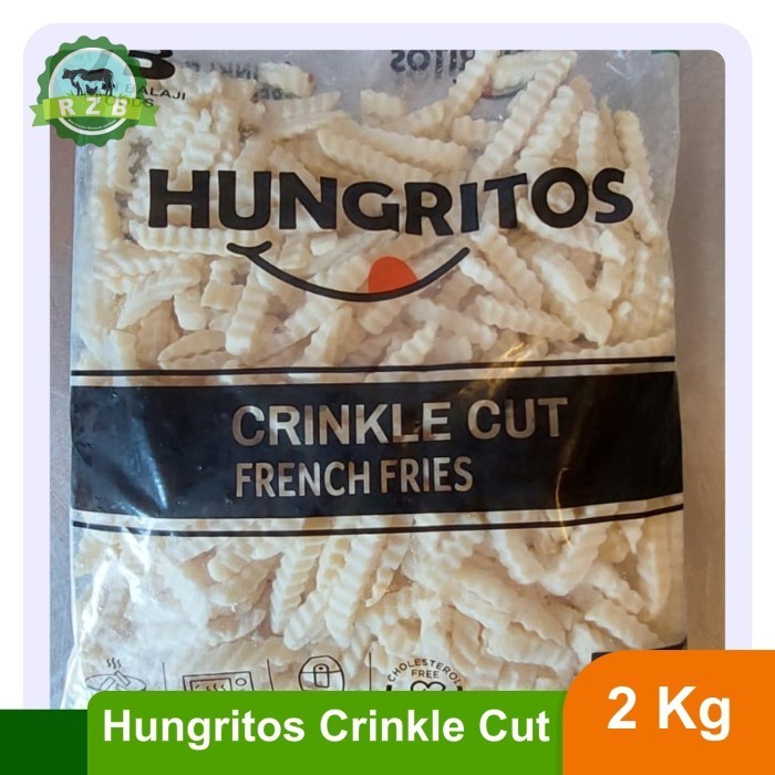 

Kentang Goreng Hungritos Crinkle Cut Kemasan 2Kg