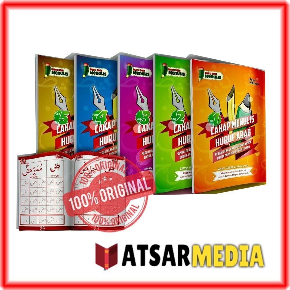 Buku CAMAR Jilid 1 2 3 4 5 Cakap Menulis Huruf Arab Belajar Menulis Arab Khot Naskhi Pena Hikmah