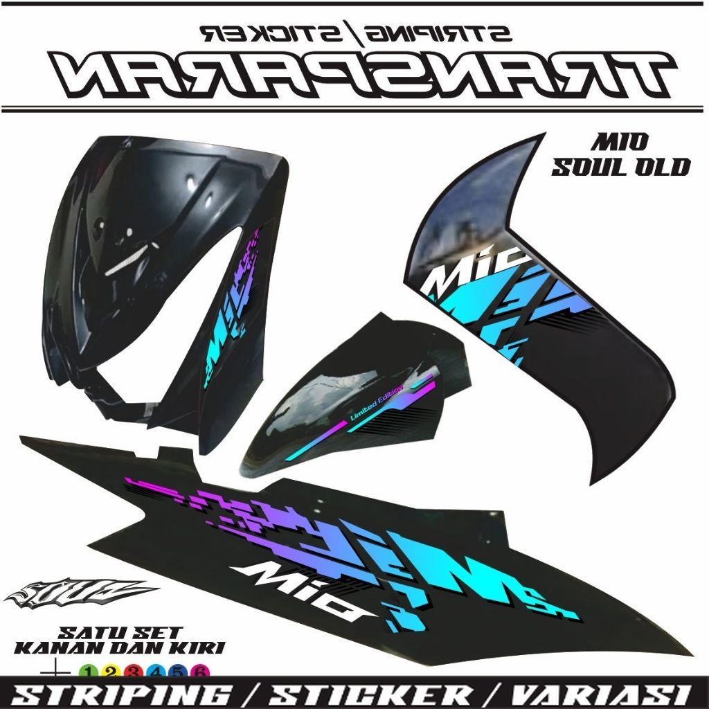 VARIASI STIKER MIO SOUL KARBU MIO SOUL LAMA VARIASI STRIPING STIKER TRANAFARAN SOUL OLD VARIASI