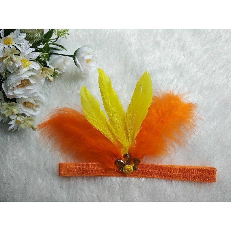 Bandana bulu halus/Bandana Bulu/Aksesoris Kepala/Bandana merah putih