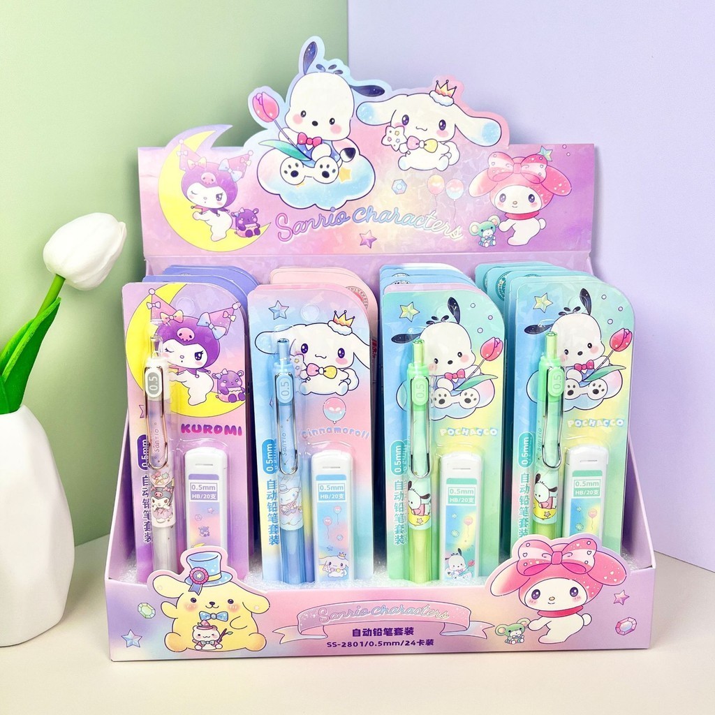 

BEST! PENSIL HB MEKANIK MOTIF KUROMI, CINNAMOROLL DLL SUDAH FREE REFILL PGS