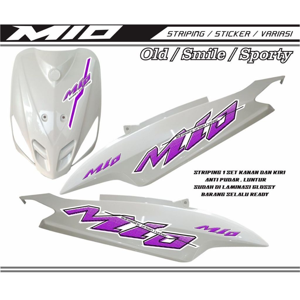 VARIASI STRIPING STIKER MIO SPORTY / MIO SMILE STRIPING VARIASI MIO smile URBAN SETIKER