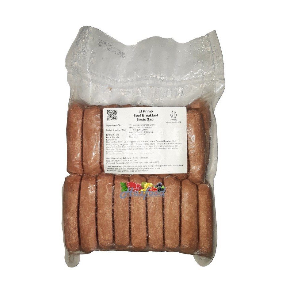 

El Primo Beef Breakfast Sosis Sapi 1 Kg