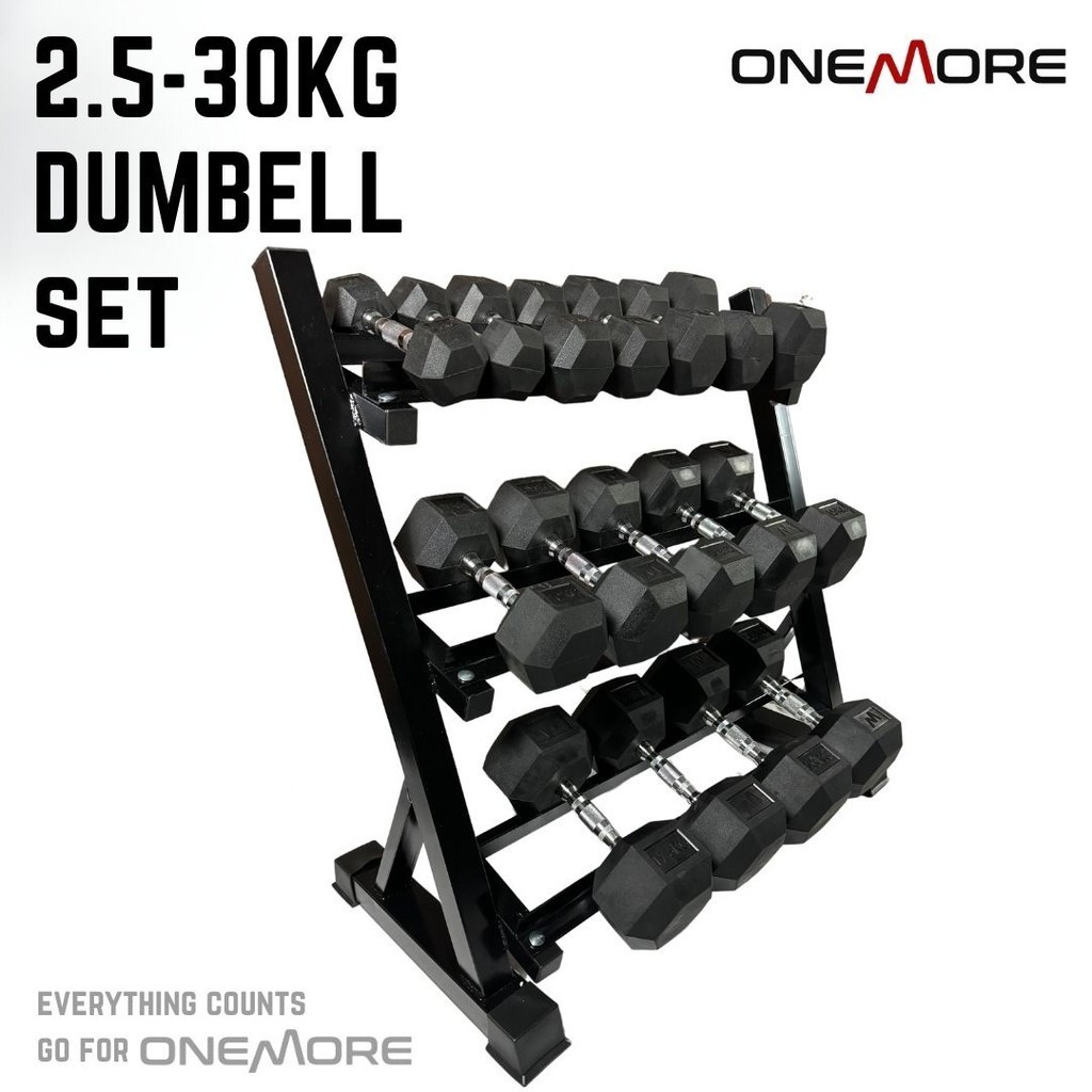 2.5-30 KG SET Hexagonal Dumbell