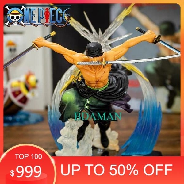 Best Seller - Action Figure Miniatur Pajangan Fzo One Piece Roronoa Zoro Battle Ver. Shp