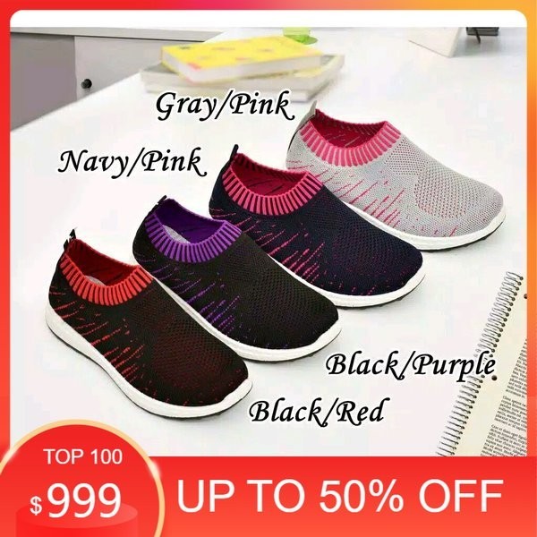 NEW - Sepatu Slip On Wanita Venom Eagle Sepatu Casual Anak Perempuan Sepatu Kets Olahraga Anak Cewek