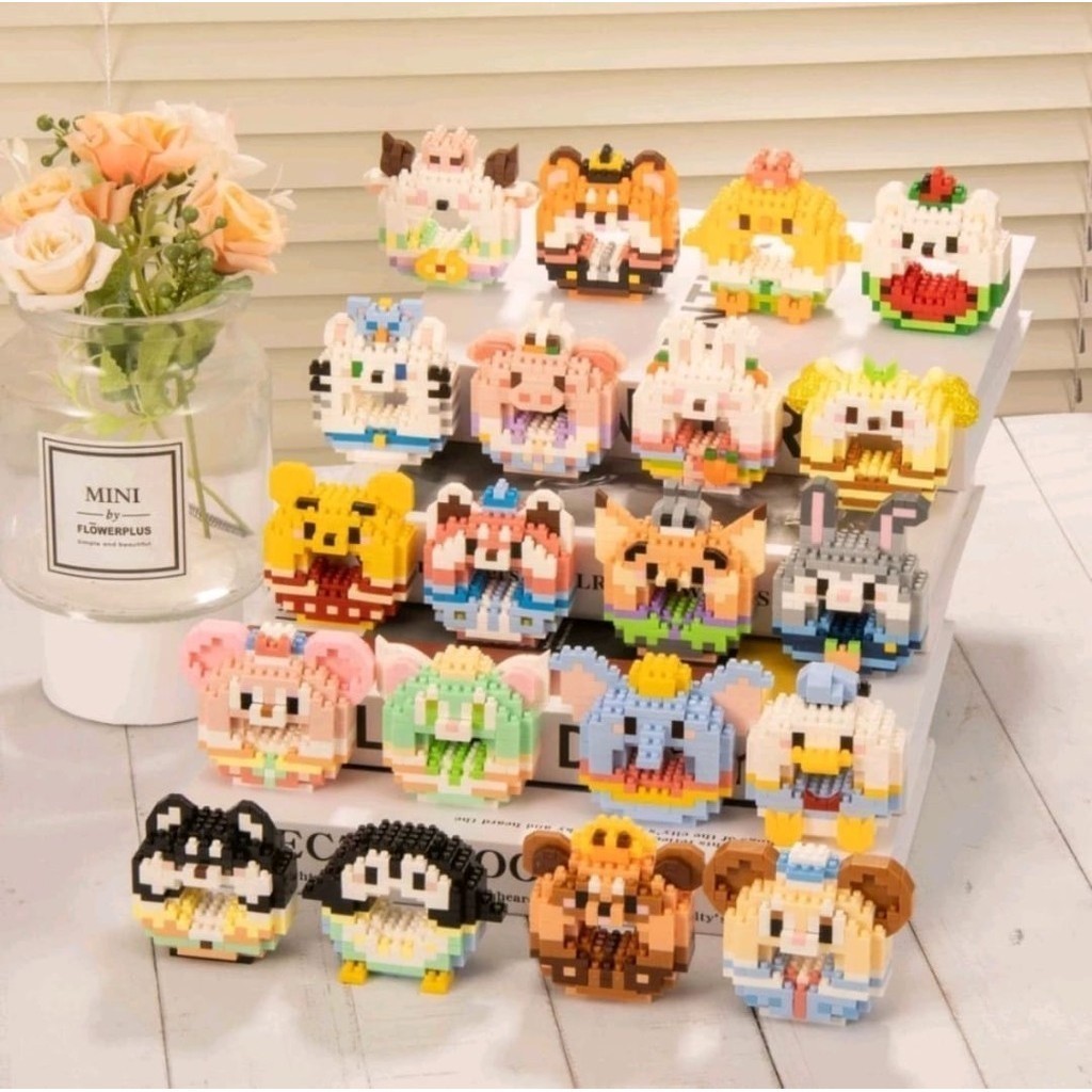 55JR BRICKS BRICK NANO BLOCK BLOCKS BLOK MAINAN EDUKASI MINI BLOCK BLOK BLOCKS DONAT DONUT BRICKS LO