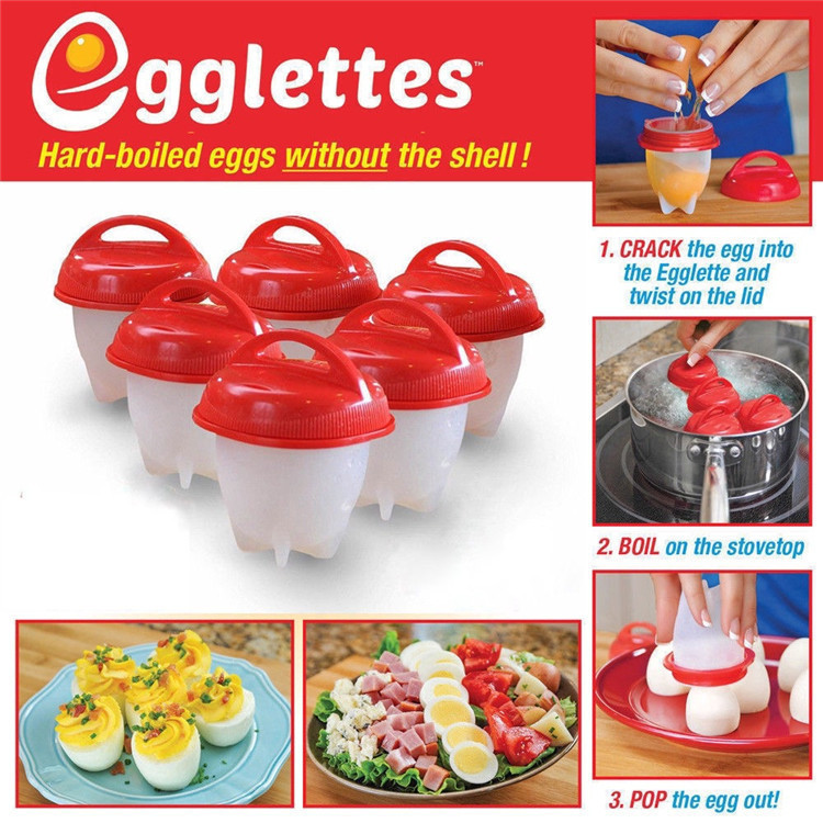 Non-stick Silicone Egg Cup, Cooking Egg Cooker, High-temperature Plastic Egg Cup